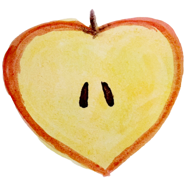 watercolor apple painting